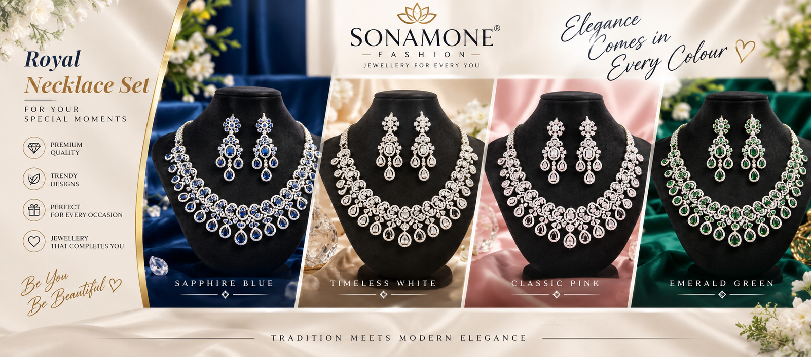Sonamone Fashion royal necklace collection
